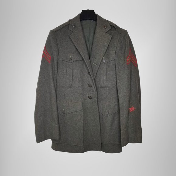 Vintage WWII USMC Winter Dress Uniform - Wool Jacket and Pants - Picture 4 of 16